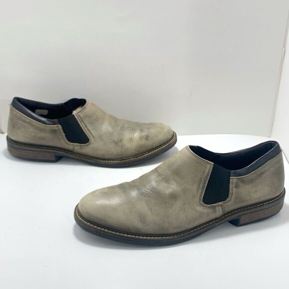 Naot Men’s Director Slip On Leather Gray Black Shoes Size 12-12.5 US main image 7